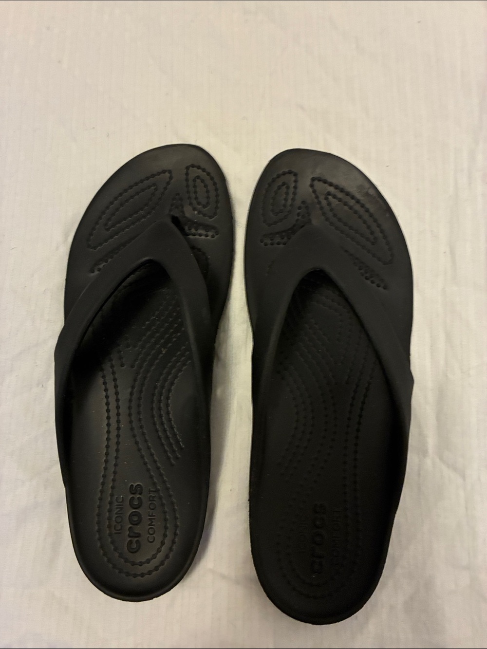 CROCS Black Women's Flip Sandals